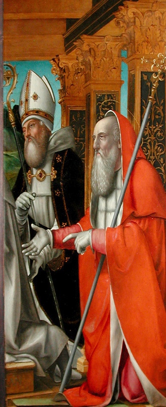 Circoncisione di Gesù tra sant'Ambrogio, santa Caterina d'Alessandria, il donatore fra Jacopo Lampugnati, priore dei Padri Umiliati, sant'Agostino e san Girolamo