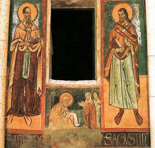 Sant'Agostino con sant'Ambrogio al Battistero di Parma