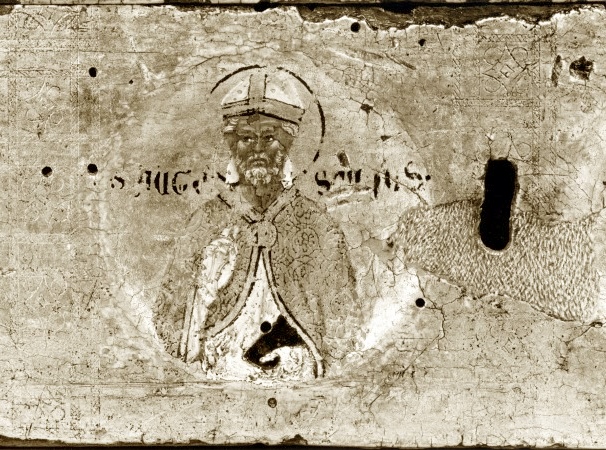 Particolare dell'immagine di sant'Agostino