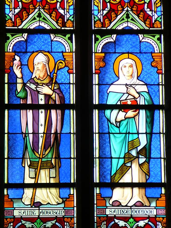 Sant'Agostino cardioforo e santa Monica