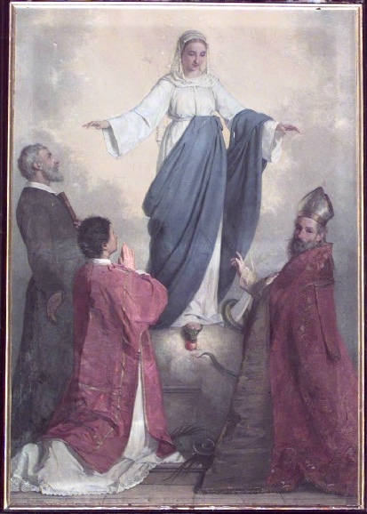 La Madonna Immacolata, Agostino e santi