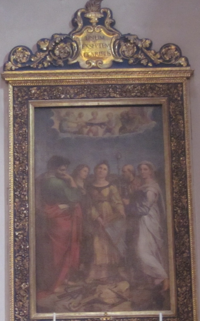 Estasi di santa Cecilia con Agostino e santi copia dell'originale di Raffaello