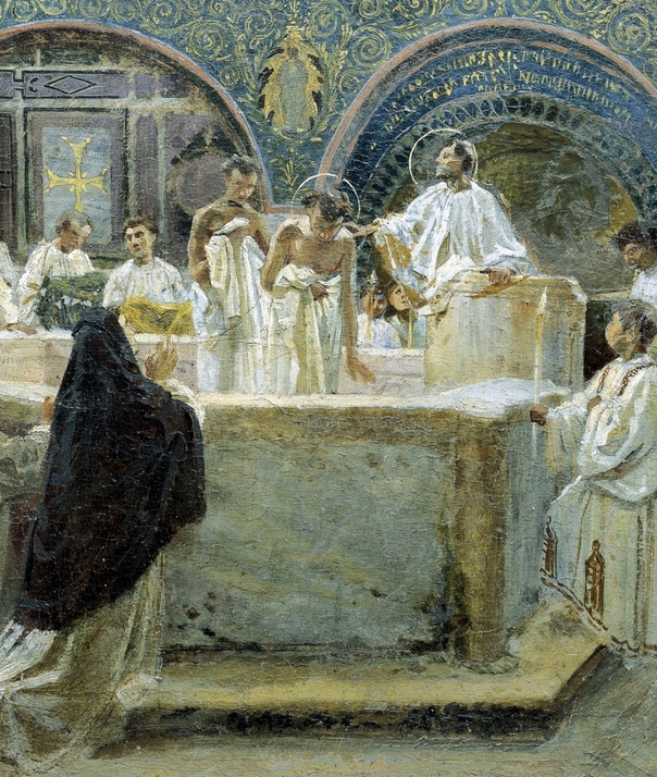 Battesimo di sant'Agostino di Domenico Bruschi