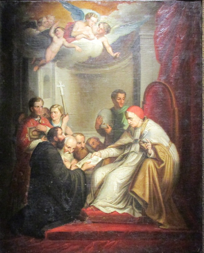 San Gregorio Magno affida a san Benedetto e a sant'Agostino la missione di predicare