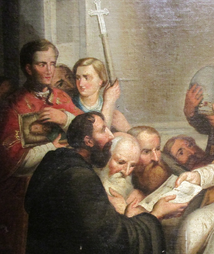 San Gregorio Magno affida a san Benedetto e a sant'Agostino la missione di predicare