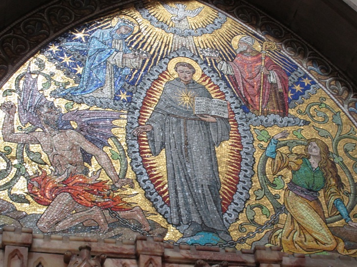 Nicola da Tolentino incoronato dalla Vergine e da Agostino nella chiesa di sant'Agostino a Dublino