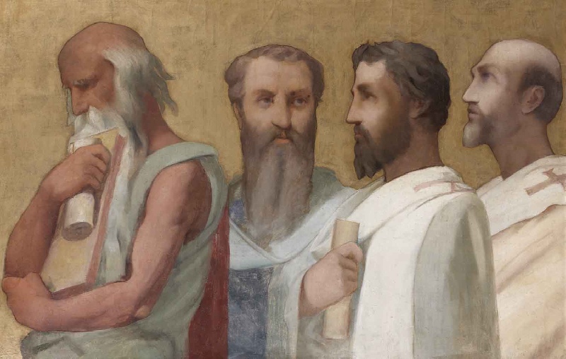 Sant'Agostino con i santi Gerolamo, Ambrogio e Crisostomo