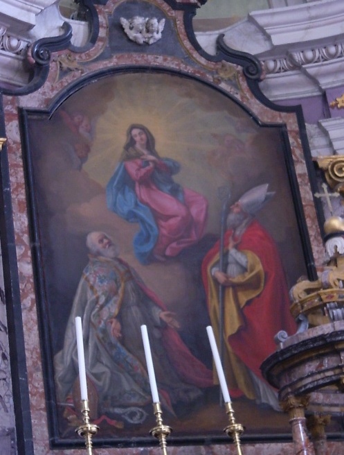 La Vergine fra Agostino e un altro santo