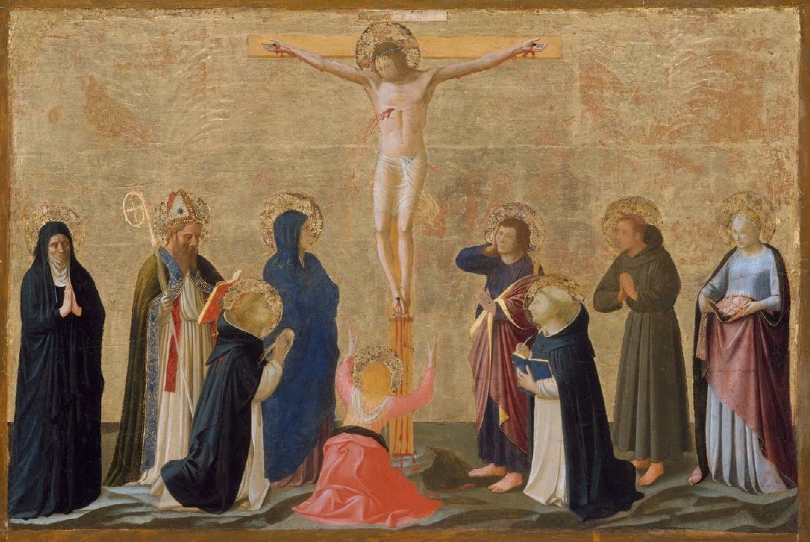 Il Crocifisso con la Vergine e otto santi del Beato Angelico