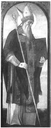 Agostino vescovo di Giovanni Bellini alla Galleria Nazionale di Zagabria