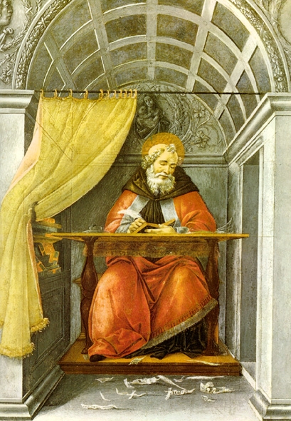Sant'Agostino nello studio, dipinto di Sandro Botticelli