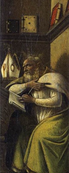 La trasfigurazione con sant'Agostino e san Gerolamo, dipinto di Sandro Botticelli
