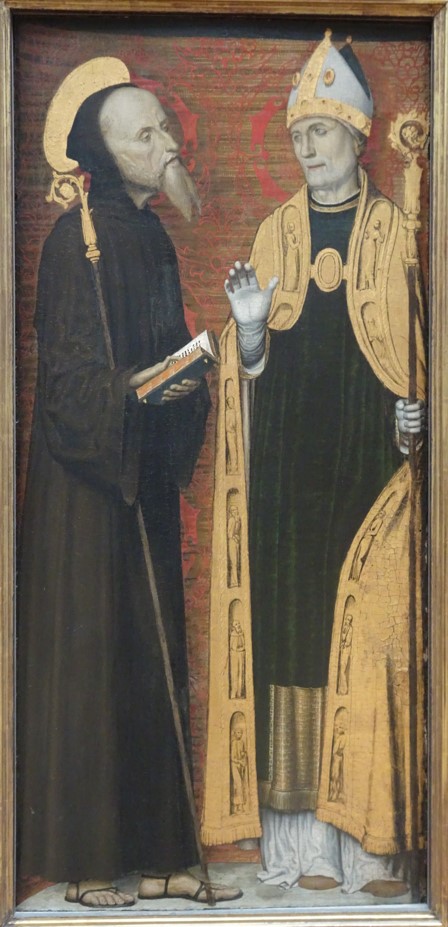 Sant'Agostino vescovo e san Benedetto