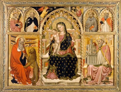 Annunciazione fra i santi Stefano, Domenico, Francesco e Agostino