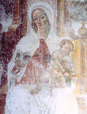 Garzeno, chiesa dei S. Pietro e Paolo, Madonna con il bambino