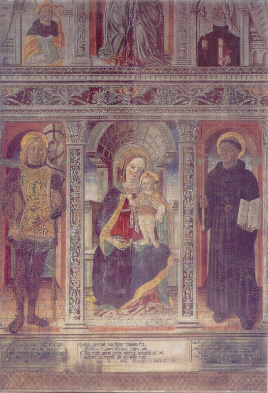 Polittico della Madonna in trono di Battista Malacrida