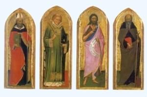 I Santi Agostino, Lorenzo, Giovanni Battista e Antonio Abate