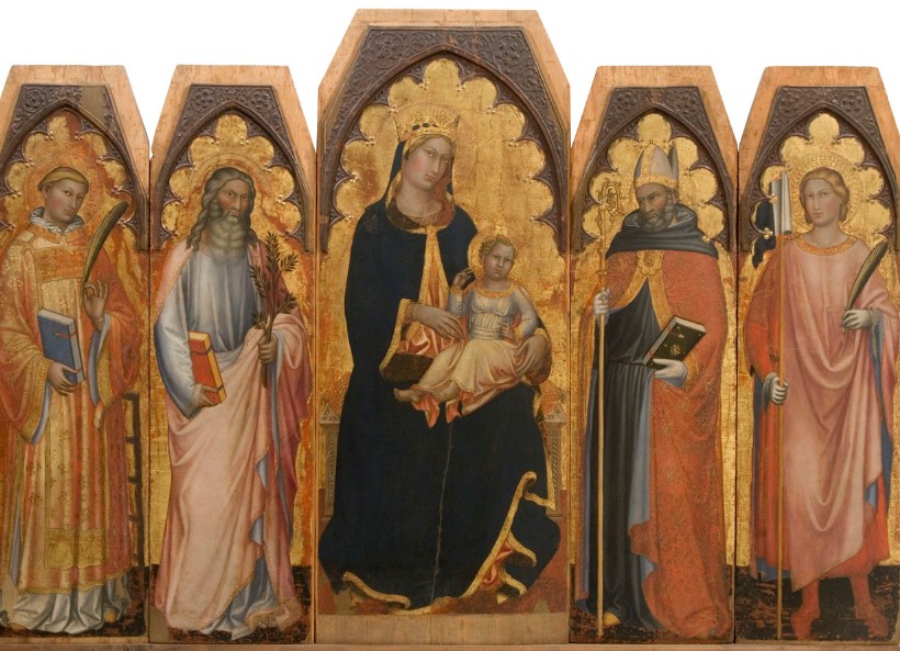 La Vergine in trono con i santi Lorenzo, Barnaba, Agostino e Ansano