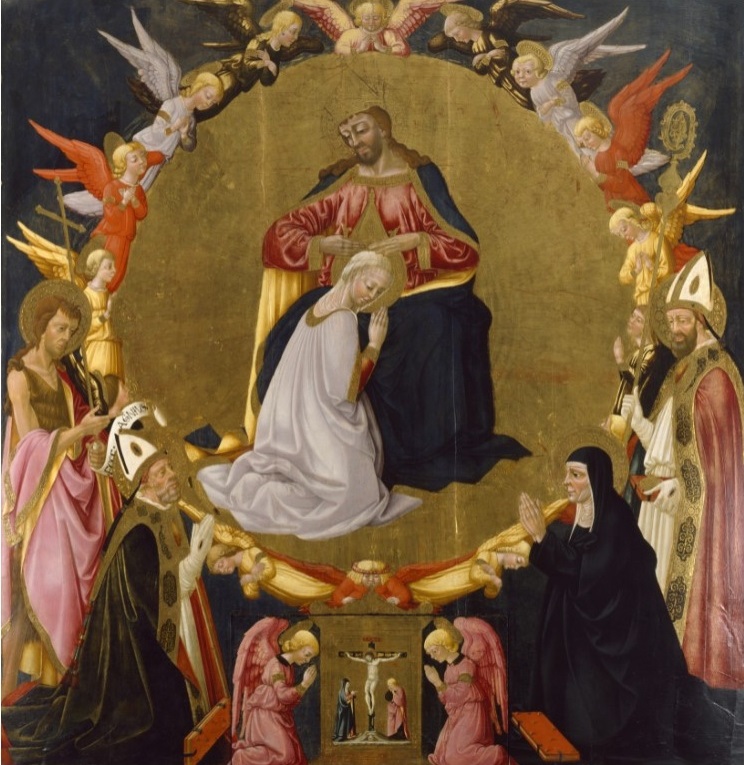 Incoronazione della Vergine con i santi Giovanni Battista, Agostino, Monica e Nicola di Bari