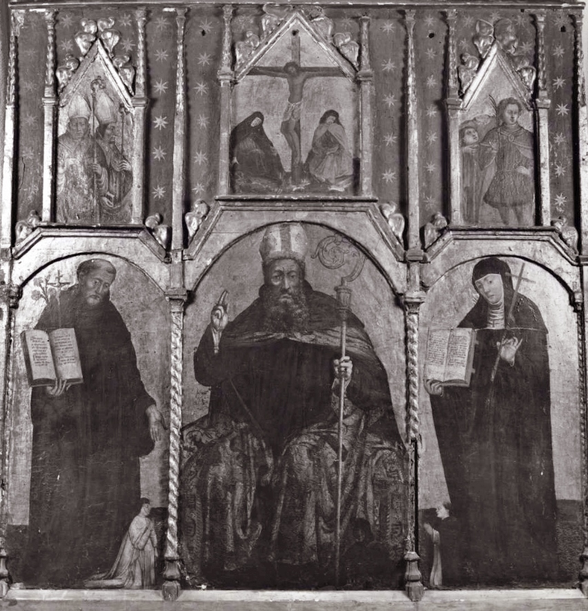 Sant'Agostino tra san Nicola da Tolentino e santa Monica