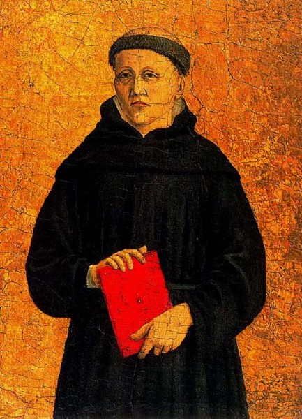 Sant'Agostino monaco con la cocolla nera degli agostiniani a New York, Collezione Frick