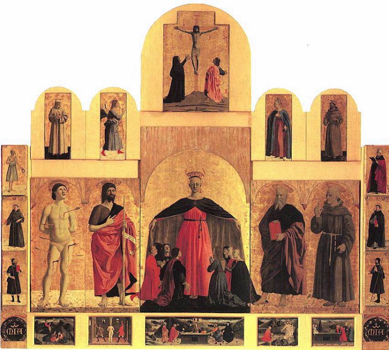 Piero della Francesca, Sant'Agostino a San Sepolcro, Pinacoteca Comunale, anta del Polittico della Misericordia