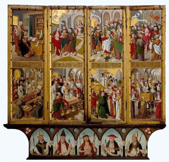 Altare di san Luca con i Dottori della Chies