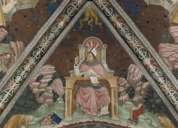 La cappella di santa Margherita con l'immagine di sant'Agostino