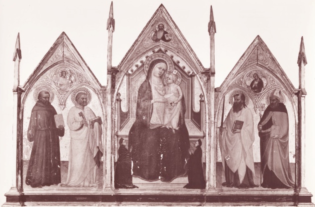 Madonna con Bambino in trono e donatori, san Francesco d'Assisi e san Pietro, san Paolo e sant'Agostino