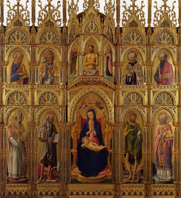 Polittico della Certosa: La Vergine e santi