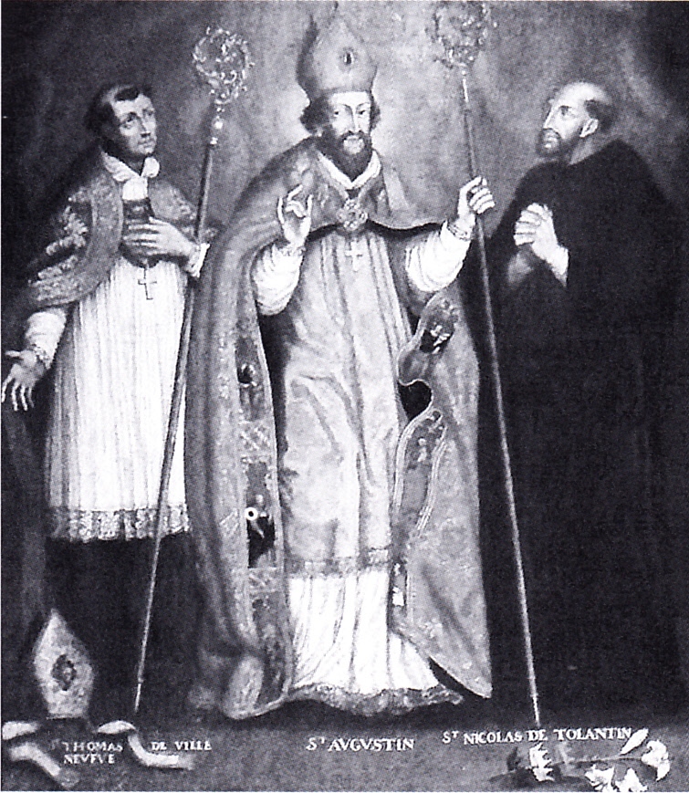 Sant'Agostino fra san Nicola e Tommaso da Villanova