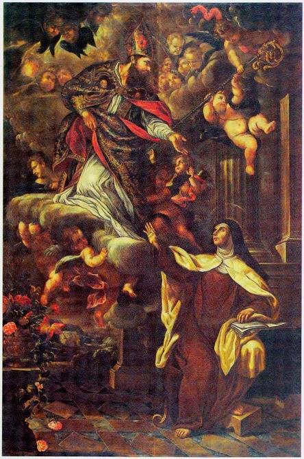 Apparizione di S. Agostino a S. Teresa