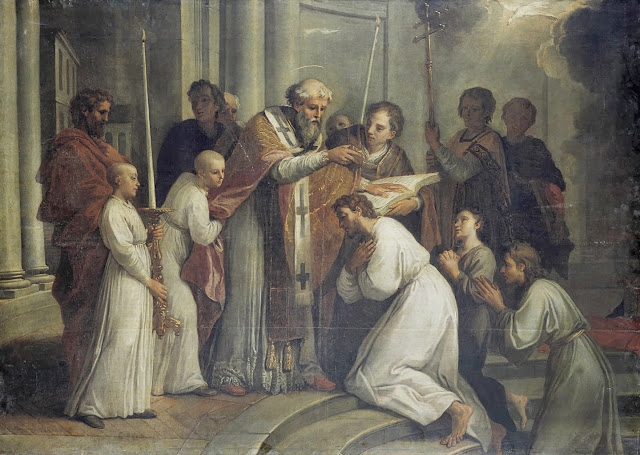 Battesimo di Agostino di Louis de Boullogne detto il Giovane