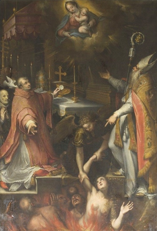Madonna con i santi Gregorio, Agostino e le Anime del Purgatorio