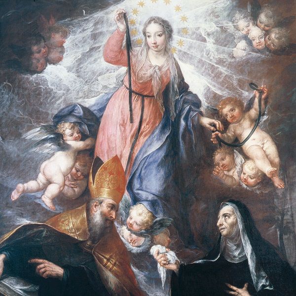 Particolare della Madonna della Cintura con sant'Agostino e santa Monica