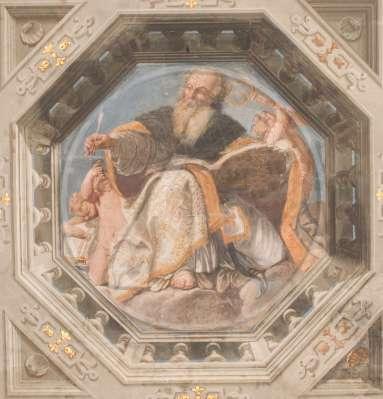 Agostino vescovo di Angelo Michele Colonna a Bologna, Oratorio di San Rocco