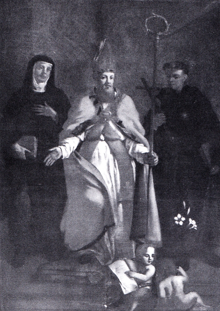 Agostino con i santa Monica e san Nicola da Tolentino