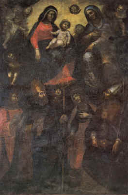 Madonna col Bambino e sant'Anna nella gloria e i Santi Stefano, Agostino, Niccol e Caterina d'Alessandria
