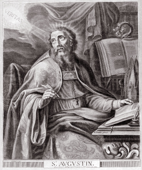 Sant'Agostino cardioforo nel suo studio
