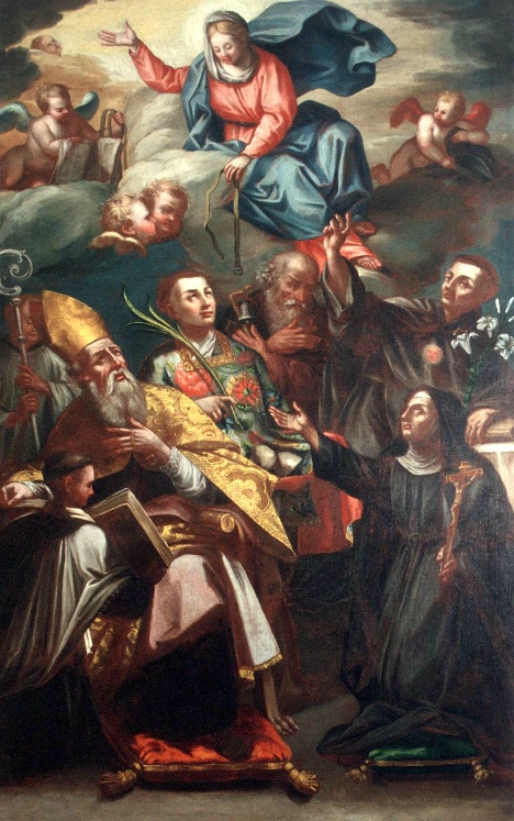 Madonna della cintura con Sant'Agostino, San Lorenzo, Sant'Antonio abate, Santa Monica e san Nicola da Tolentino