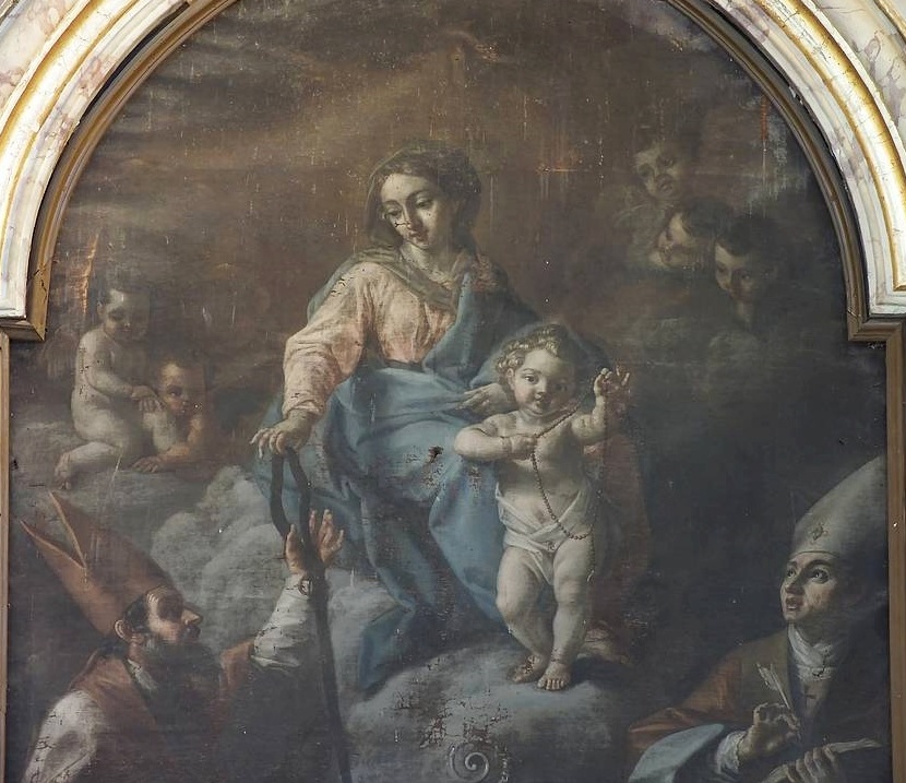 Madonna della Cintura con Agostino e un vescovo a Monte San Martino