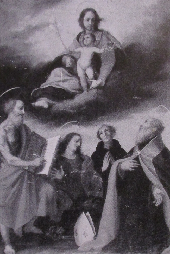 Madonna con Bambino in gloria con i santi Girolamo, Giovanni, Nicola da Tolentino e Agostino