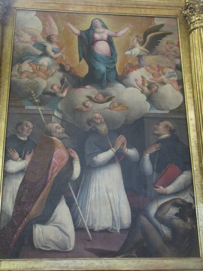 Madonna Assunta, Agostino e Santi