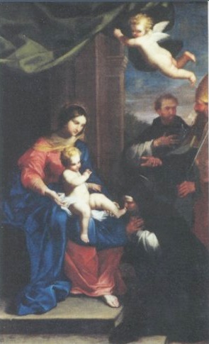 Vergine in trono e i santi Agostino e Monica