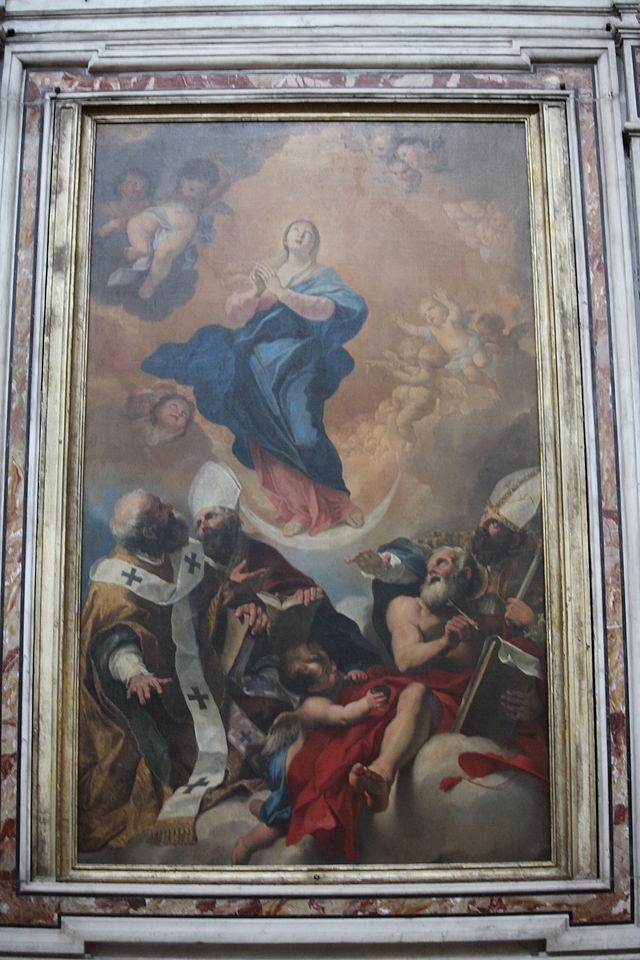 Immacolata Concezione con i Santi Gregorio Magno, Anselmo, Agostino e Girolamo di Carlo Maratta