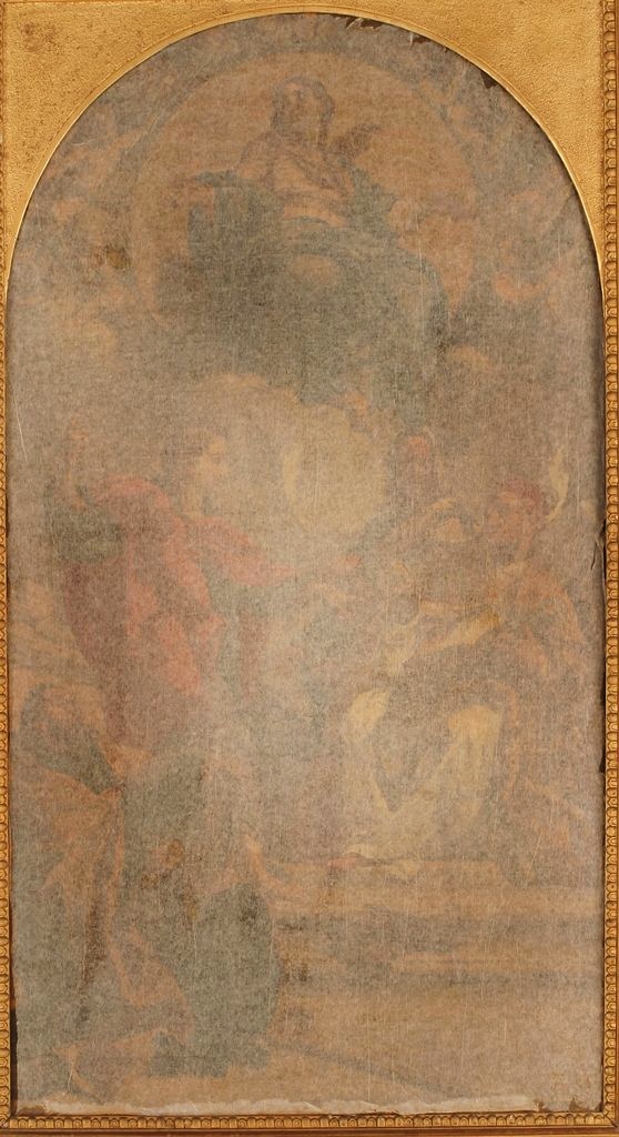 Immacolata Concezione con san Giovanni Evangelista e i santi, Gregorio, Giovanni Crisstomo e Agostino