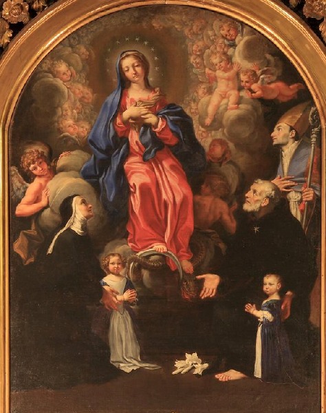 La Vergine incoronata con Monica e san Nicola da Tolentino