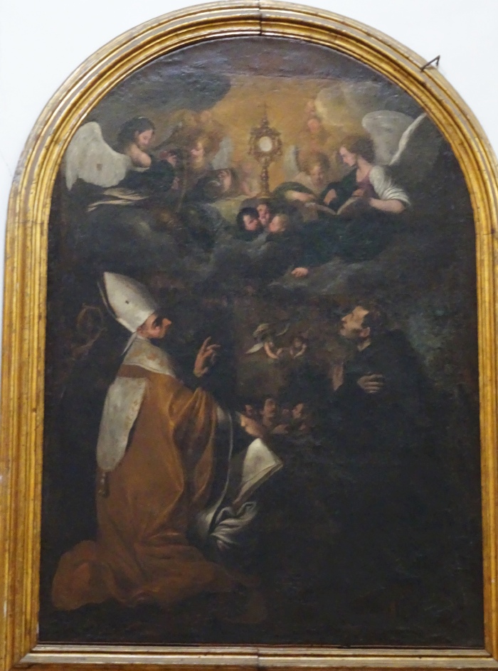 Agostino, Nicola da Tolentino e il Santissimo Sacramento
