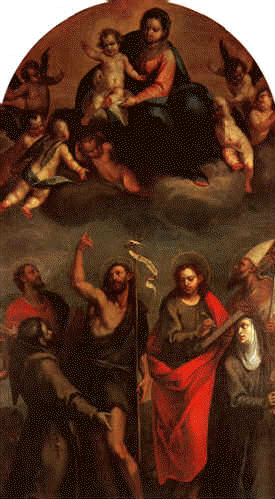 Madonna col Bambino in gloria e Santi