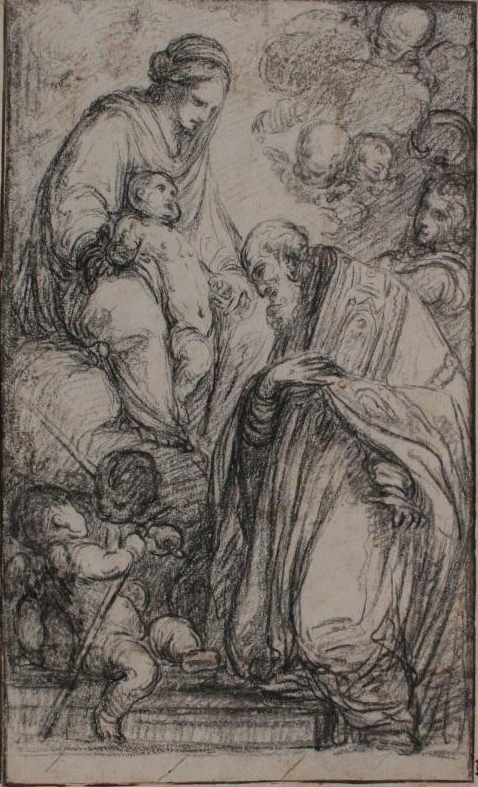 Sant'Agostino in adorazione della Madonna